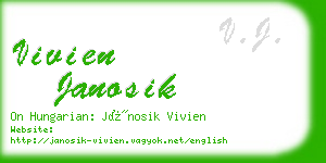 vivien janosik business card